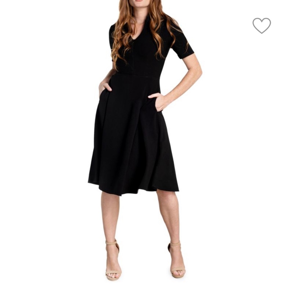 Dress the Population Mallory fit-and-flare shirtdress